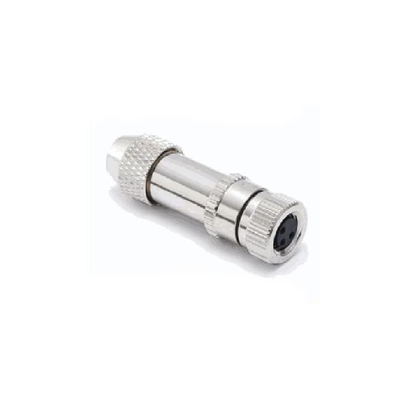 Connecteur femelle M8, 4 pol.,   IP67, 4A, blindé